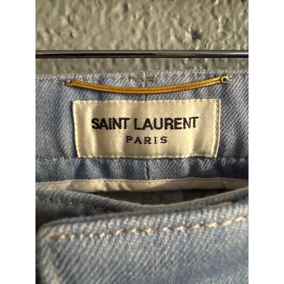 Women's Saint Laurent Paris Season 2022 High Rise Wide Leg Jeans size FR42 - Picture 5 of 8